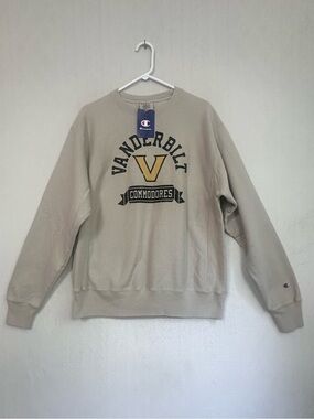 Vanderbilt University Commodores Reverse Weave Crewneck Sweatshirt Sz M Champion